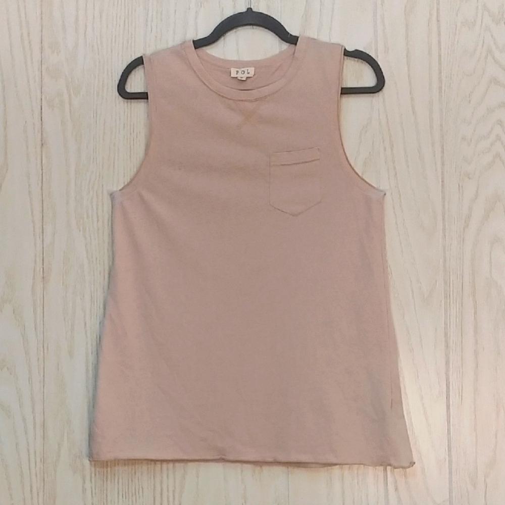 POL Pocket Tee Tank Top